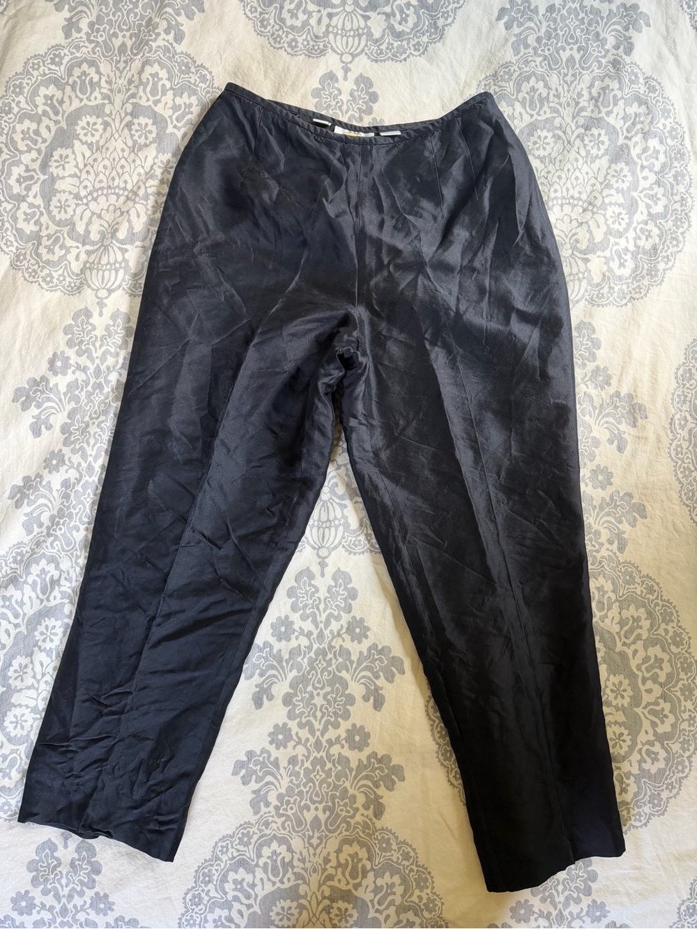 Women’s 100% Silk Pants - Classic Straight Fit